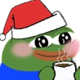 peepoBlushSipChristmas