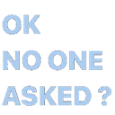 NoOneAsked